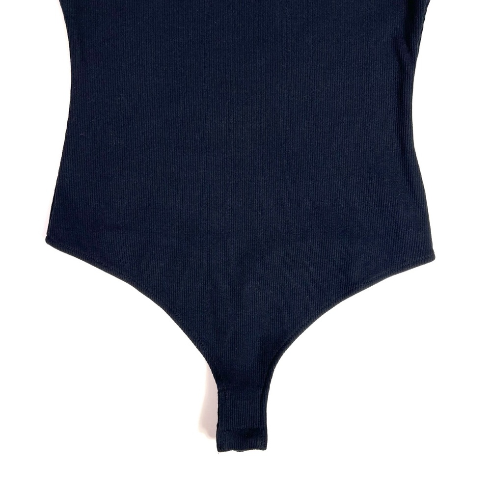 Intimately by Free People Brexley Ribbed Thong Bodysuit Black Size Small - Picture 10 of 15